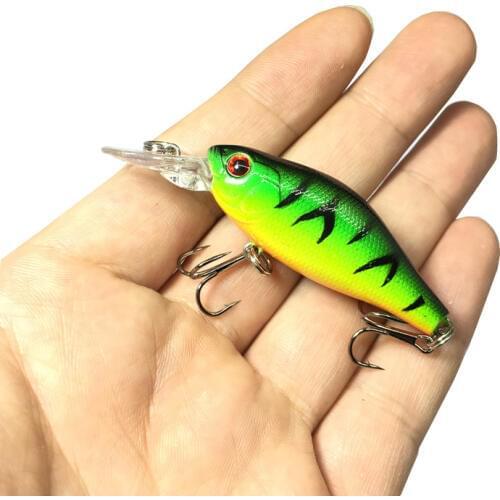1Pcs 7cm 8g Pesca Artifical Crank Bait Diving Depth 0.3 1.3m Lake River Fishing Wobblers Carp minnow Artificial Fishing Baits