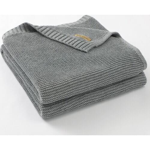 100% Cotton Baby Boy Blanket Knit Cellular Toddler Girl Blankets for Newborn Stroller Bedding Super Soft Infant Swaddle Wrap