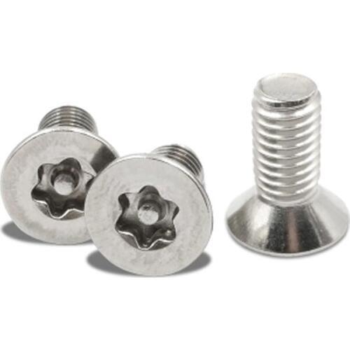 2pcs M8 304 stainless steel Countersunk head Inner plum security screw flat heads Plums with core bolt torx 16mm-60mm Length