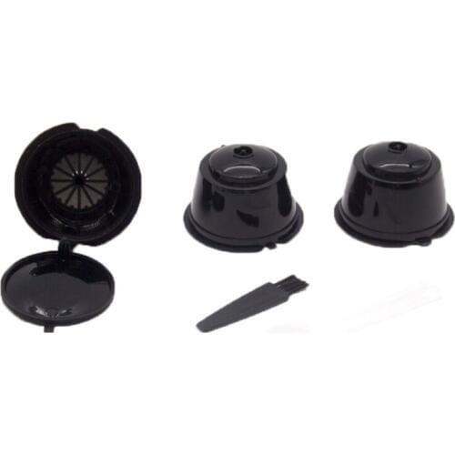 3x Refillable Coffee Capsule Cup For Dolce Gusto Nescafe Reusable Filter Set Pod