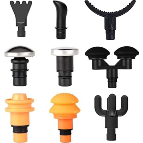9pcs Installed Massage Adapter Deep Tissue Massage Head Replacement Different Functions of Muscle Relaxation Accessories