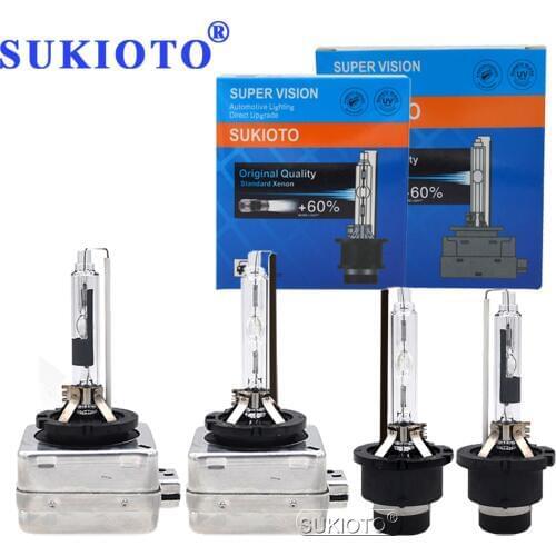 SUKIOTO Xenon D1S D2S D3S D4S D2R D4R Car Headlights Auto HID xenon bulb 6000K 4300K 8000K 5000K Q5 Q7 A5 A4L A8L 528 E350 C180