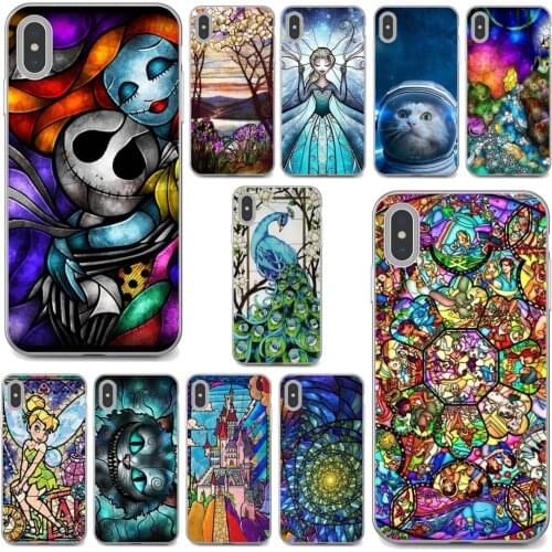 For Samsung Galaxy A9 A8 Star Lite A3 A5 A7 A6 Plus 2018 2015 2016 2017 Astronaut-Stained-Glass-Colorful-Cat Case Cover