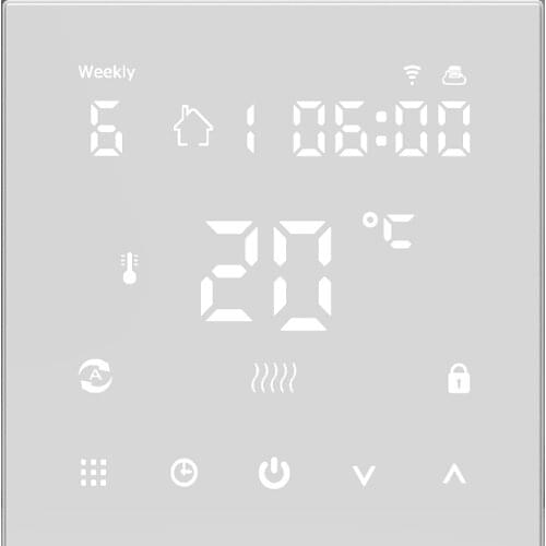 Digital programmable heat gas boiler thermostat wifi for water floor heater with smart life APP