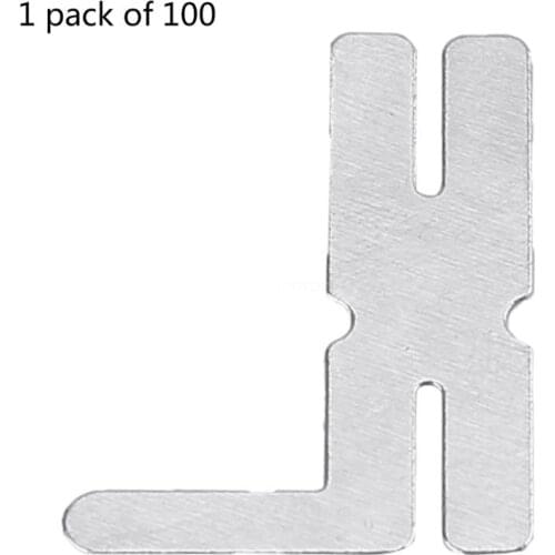 OOTDTY H type Nickel Plated Steel Strap Strip Sheets for Battery 8x25x18 cm 100pcs/lot for Battery Pack Spot Welding Machine