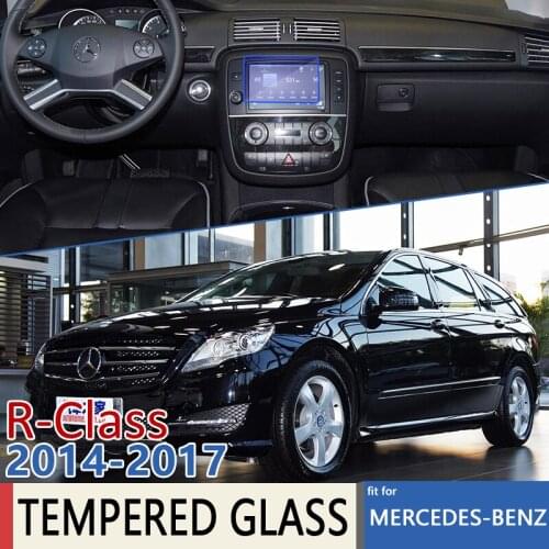 For Mercedes Benz R Class 2014 2015 2016 2017 Car Navigation GPS Film Perfect Fit Screen Protector Tempered Glass Accessories