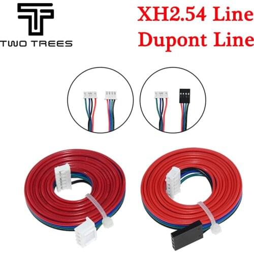 1M DuPont line two-phase XH2.54 4pin to 6pin Terminal Motor Connector cables for Nema 42 Stepper Motor