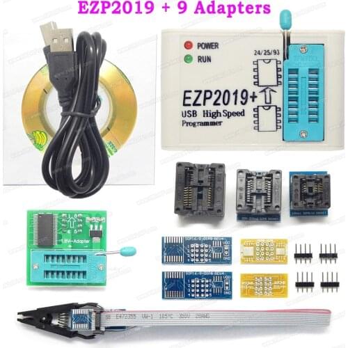 Electronics EZP2019+ High-speed USB SPI Programmer Support 24 25 93 EEPROM 25 Flash BIOS Chip EZP 2010 2019 + 6 Items