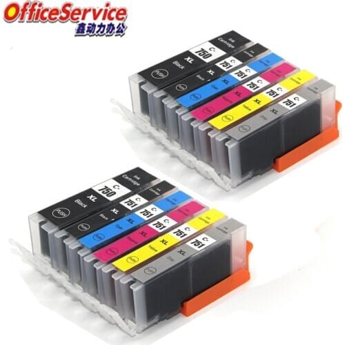 12X PGI-750 CLI-751 PGI750 CLI751 Compatible ink Cartridge For Canon PIXMA MG6370 MG7170 MG7570 IP8770 inkjet printer