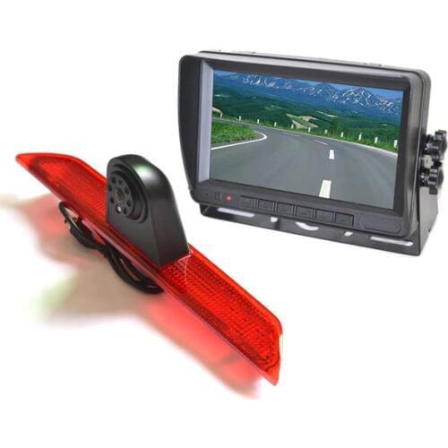 Vardsafe VS868M | Brake Light Parking Reverse Backup Camera + 7" Stand Alone Rear View Monitor For Ford Transit Van (2014-2018)