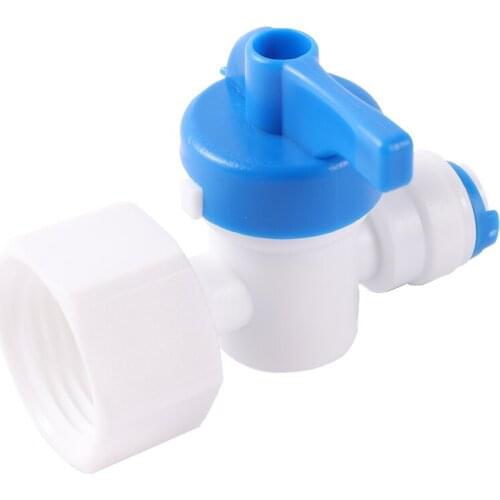 1/2" Female Thread to 1/4" Pipe Port Water Valve Garden Irrigation Misting Humidify System Aquarium Water Flow Control Switch