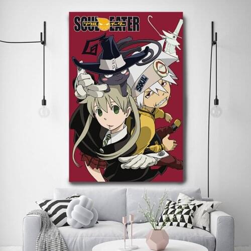 Classic Japanese Anime Soul Eater Poster Canvas Prints and Posters Art Painting For Kids Home Bedroom Decor Wall Stickers