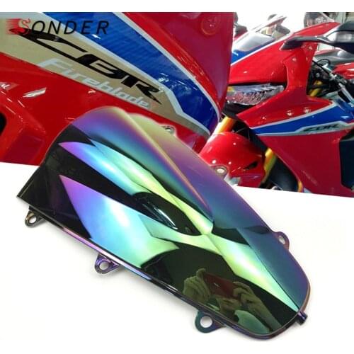 For Honda CBR 1000RR 2017 2018 CBR1000RR CBR 1000RR CBR1000 1000 RR Motorcycles PC Windshield WindScreen Double Bubble