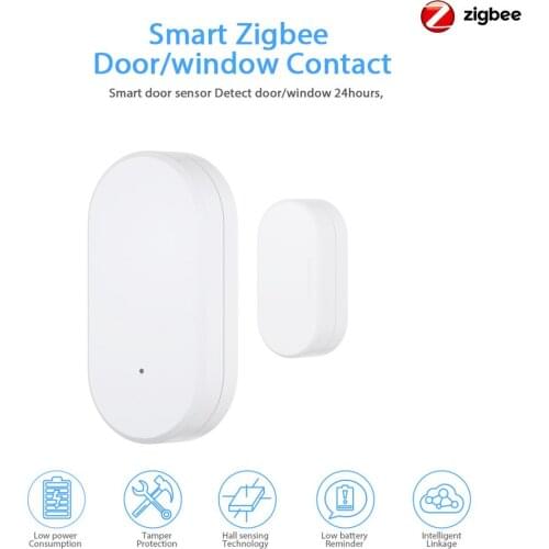 Magnetic WiFi Zigbee Door Window Sensor Smart Home Security Alarm Open / Closed Detectors E-WeLink APP Alert Notification