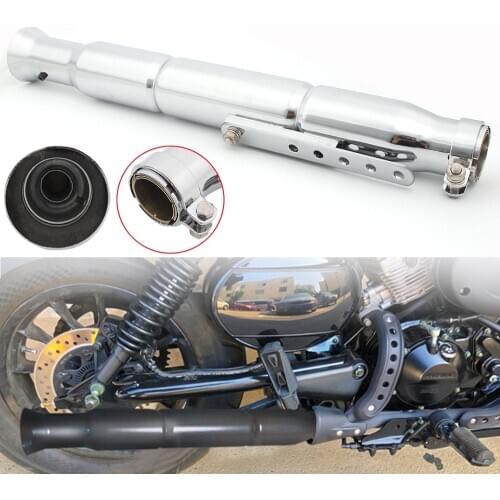 Motorcycle Chrome Retro Exhaust Silencer Mufflers Pipe For Harley Cafe Racer Old School Bobber Touring Dirt bike