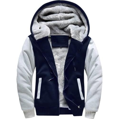 ASALI Bomber Jacket Men 2021 New Brand Winter Thick Warm Fleece Zipper Coat for Mens SportWear Tracksuit Male European Hoodies