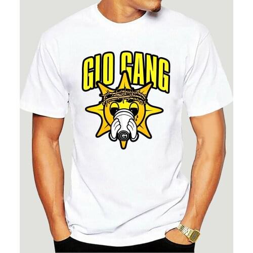 New Popular Chief Keef Rapper Glo Gang Mens Black T-Shirt Size S-3XLHigh Quality Men T Shirts top tee-5125A