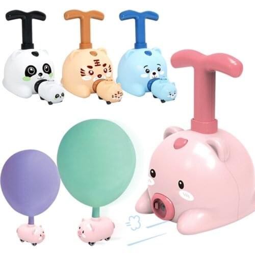 New Power Balloon Car Toy Inertial Power Balloon launchers Education Science Experiment Puzzle Fun Toys for Children