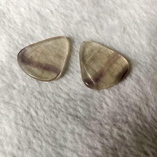 Wholesale 1pcs "Round Tip" Guitar Pick Made of Genuine Purple Fluorite Stone Crystal Bead,Figher Guitar Pick 1pcs