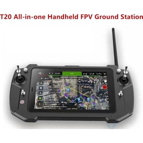T20 All-in-one Handheld FPV Portable Ground Station 8 inch IPS Dual System integrated link remote control system