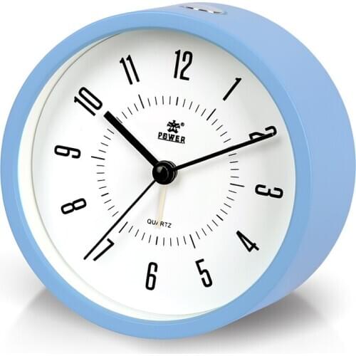 Silent Minimalist Stylish Round Alarm Clock Black Modern Creative Alarm Clock Mini Travel Multi Function Alarm Clock New MM60NZ