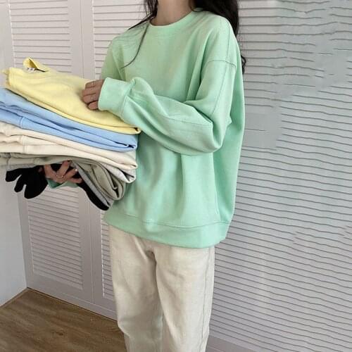 Autumn Womans Hoodies Oversize Female Loose Cotton Solid Thicken Warm Women Sweatshirts Lady Fashion