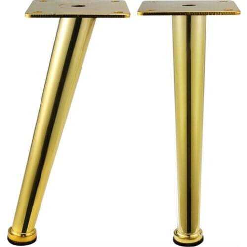 Pack of 4pcs) Iron Gold Furniture Legs DIY Cabinet Table Sofa Chair Feet H=200mm