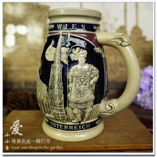 "Vienna palace,Austria" As If in a Wonderful Concert Hall.Is Ceramic Relief Beer Mug bar decoration