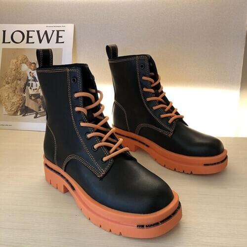 Womens shoes European style colorful Martin boots fashion casual womens shoes