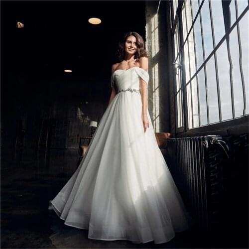 Vestidos de novia corte princesa vestidos de novia corte princesa Off The Shoulder Short Sleeves Bridal Dress Wedding Dresses