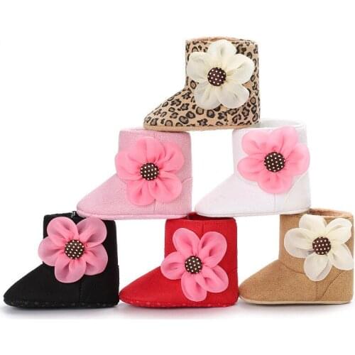 Baby Girl Winter Shoes Newborn Infant Girls Toddler Baby Shoes Warm Winter Boots Walker Crib Prewalker Shoes Age 0-18M