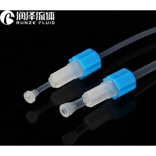 M6 1/4-28 Pre-torque Flangeless Fittings for FEP PTFE PFA ETFE Tubing Easy Connection Tightness and Torque Uniformity Ensurance