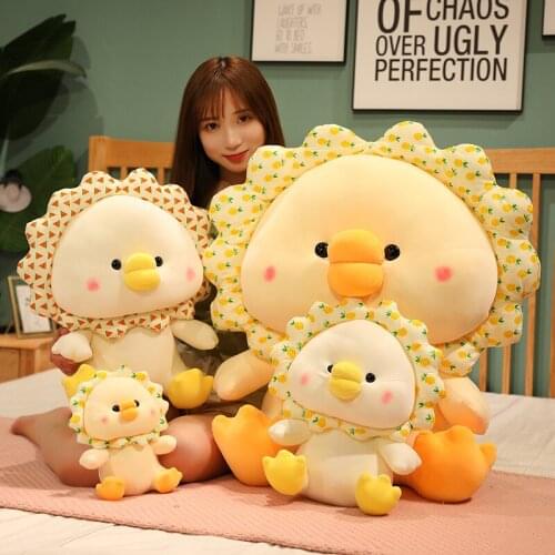1pc 22/35/45CM Lovely Duck Plush Dolls Chubby Duck Goose Plush Pillow Stuffed Soft Toy Baby Girls Christmas Valentines Gift