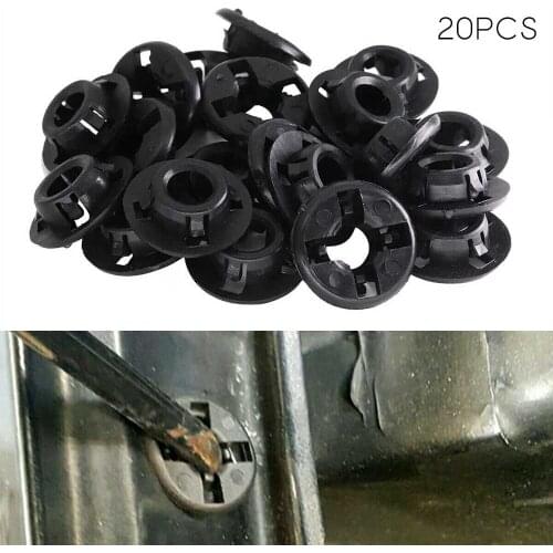 20Pcs Hood-Support Prop Rod Grommet Black For Toyota Corolla Matrix Tacoma Plastic Grommets Auto Replacement