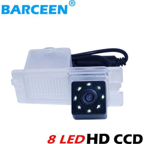 8 led visual angle 170 degree car backup camera shock-proofhd ccd image sensor glasss lens for SsangYong Actyon Korando Rexton