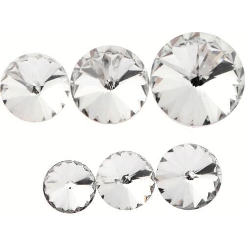 10pcs Crystal Upholstery Nails Diamond Buttons Decorative Tacks Studs Pins 14/16/18/20/25/30mm Headboard Leather Sofa Hicello