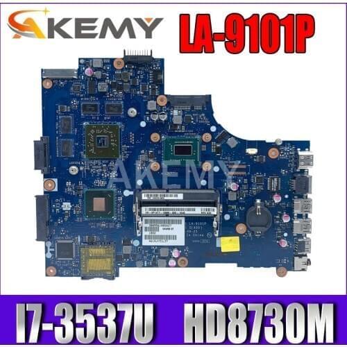 For DELL inspiron 3521 5521 V2521 LA-9101P CN-00P55V 00P55V 0P55V Laptop Motherboard with I7-3537U cpu and HD8730M 2GB gpu work