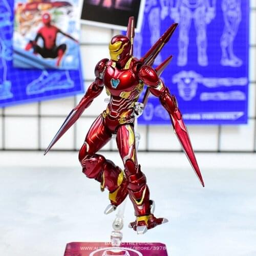 Disney Marvel Avengers 4 Iron Man 16cm mk50 Action Figure Anime Decoration Collection mini Toy model for children gift