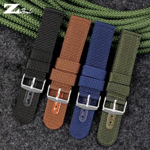 Canvas Nylon Watch Band Straps 18mm 20mm 22mm 24mm Breathable Fabric Watch Strap Men Replacement Watchband For SKX007 SKX009