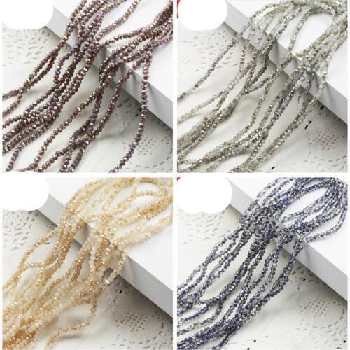 STENYA 4*3mm 130pcs Crystal Beads Rondelle Shape Faceted Bow Knot Headband Sewing Earring Femme Jewelry Findings Wholesale Bulk