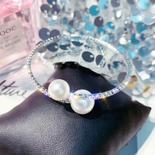 Personality design Bracelet Fashion Simulated Pearl Bracelets Necklace For Women Bracelet Jewelry Party Wedding Bijoux Korean