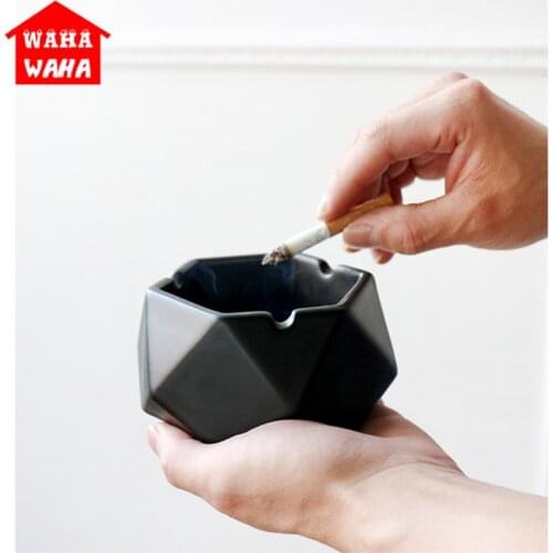 Ceramic Ashtray With Lid And Lining Windproof Ashtray Inner Door Outdoor Use Courtyard Office Bathroom Bedroom Family Ash Tray