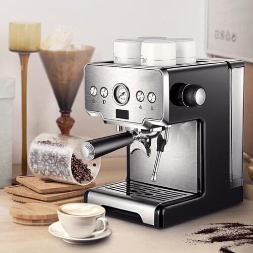 ITOP Espresso Coffee Maker Machine Stainless Steel Coffee Machine 15Bars Semi-automatic Commercial Italian Coffee Maker