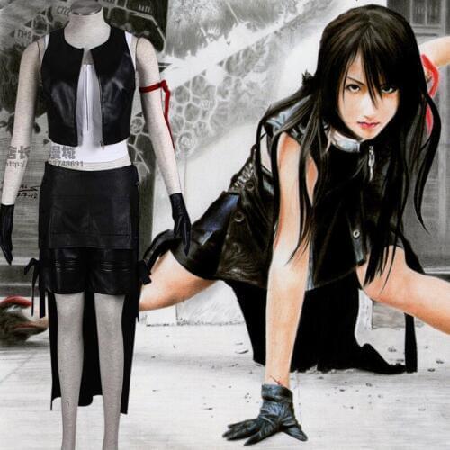 Final Fantasy XIII FF13 Tifa Lockhart Cosplay Costume Outfit Full Sets halloween costumes for women/men adult can custom made
