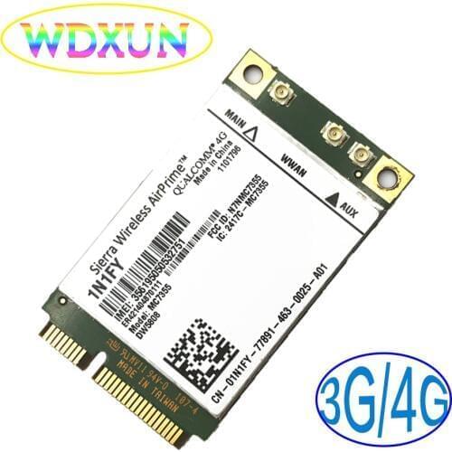 MC7355 DW5808 1N1FY Sierra Wireless Mini PCIE 4G UMTS,HSDPA,HSPA+,LTE,1xRTT,EVDO Rev A,GSM,GPRS for DELL