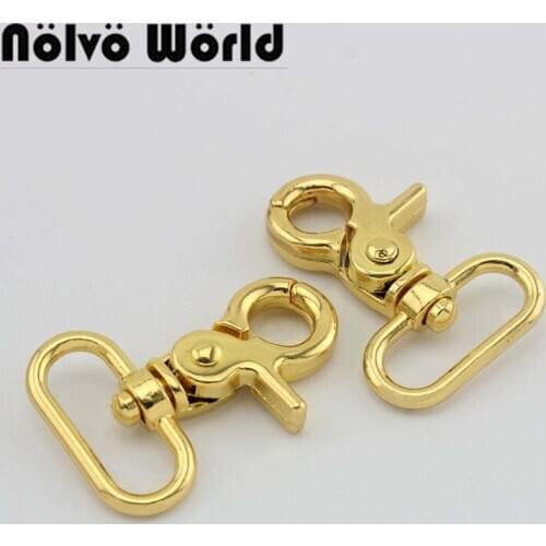 Nolvo World 5-20-100pcs 4 colors 45*25mm metal buckles for bag dog collar lobster clasps,2.5cm Trigger Clips Snap Hook