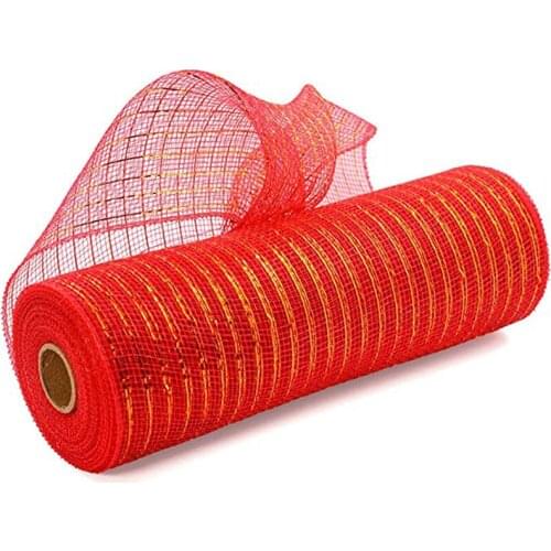 10 Yard Multifunction Fabric Tulle Roll Gift Flower Package Poly Mesh Wreaths Making Ribbon Christmas Decoration