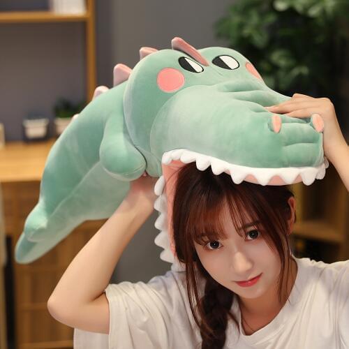 Stuffed Animal Alligator Plush Toy Crocodile Dolls Kawaii Ceative Pillow for Children Xmas Gifts