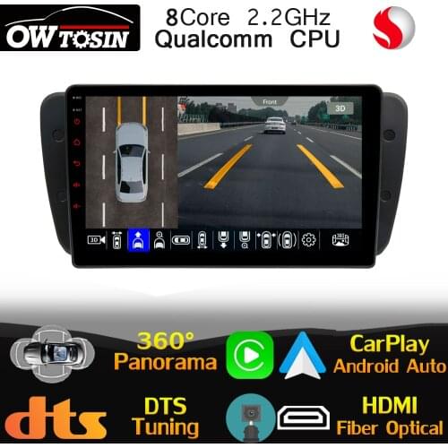 Qualcomm CPU Android For Seat Ibiza 6j 2008-2013 Car Radio GPS 360 Panoramic 4G LTE WiFi DTS HIFI DSP Head Unit CarPlay Stereo