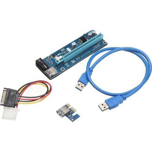 Durable USB 3.0 Graphics Adapter PCI Express 1X to 16X Extender PCI-E Adapters Extension Cable For Computer